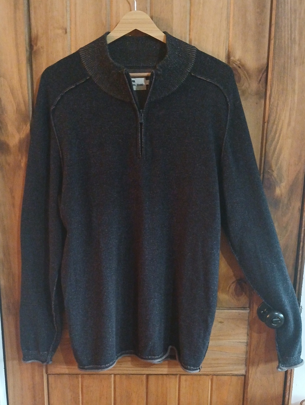 Mens The Normal Brand 1/4 Zip Sweater - Large